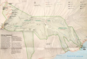 Map of Haleakala National Park